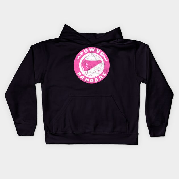 pink ranger Kids Hoodie by creativespero